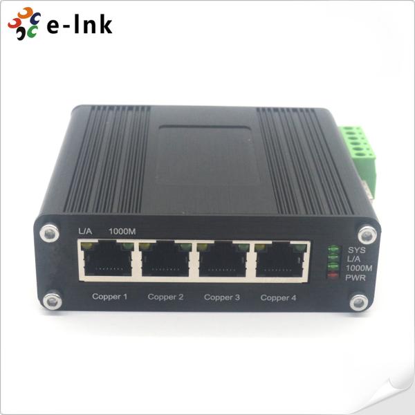 Промышленные локальные сети переключают 4-Port 10/100/1000Base-T до 100/1000Base-X SFP