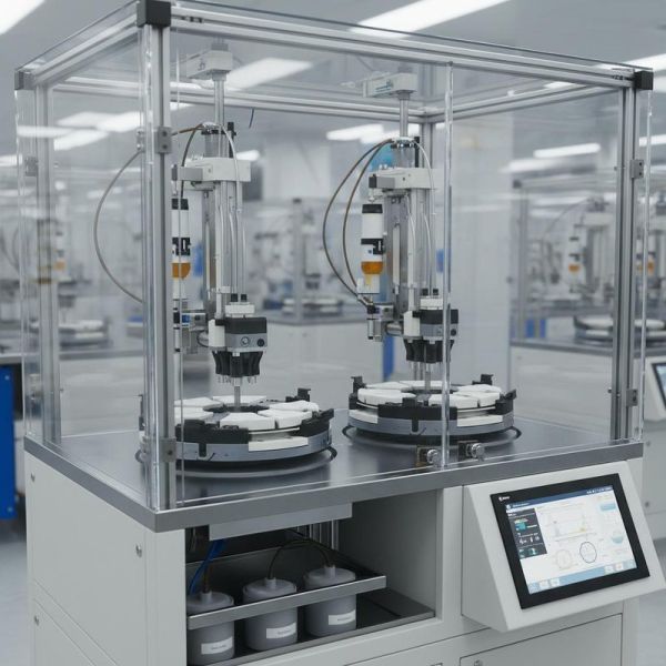 Industrial Dual-Head Spin Coating System for High-Throughput Production – Customizable Chuck Design & Automated Dispensing