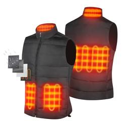 Classic Men'S Heated Vest Sleeveless Vest Carbon Fiber 3 Level Temperature Heated