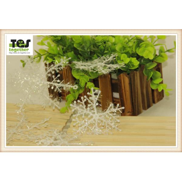 Christmas Plastic Brushed Snowflakes/ Christmas Snowflakes 11CM Snowflakes/ Christmas Decorative Pendant