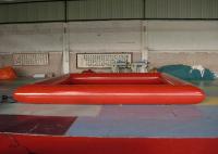 Piscina vermelha da explosão do retângulo com fogo - encerado resistente do PVC de 0.9mm