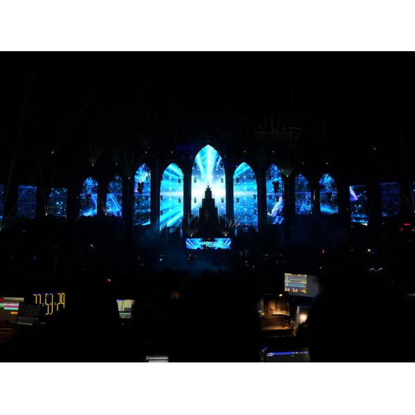 Outdoor Led Display Boards 3.91mm , Thin Waterproof Full Color Led Screen