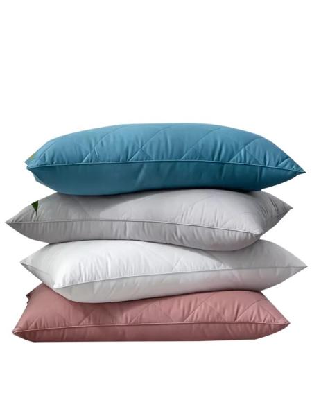 Rectangle Medium Soft Microfiber Pillow Washable Easy Care Vacuum Packed for Convenient Storage