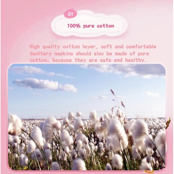 Hypoallergenic Organic Sanitary Pads Disposal For Ladies Heavy Bleeding