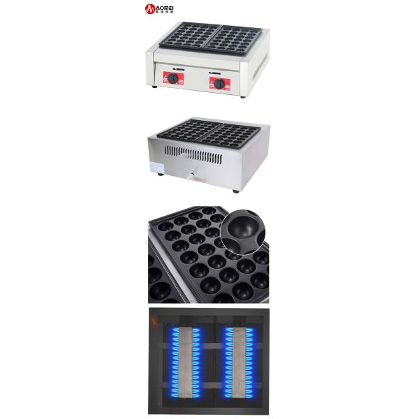Double Plate Gas Takoyaki Grill for Delicious and Authentic Japanese Octopus Balls