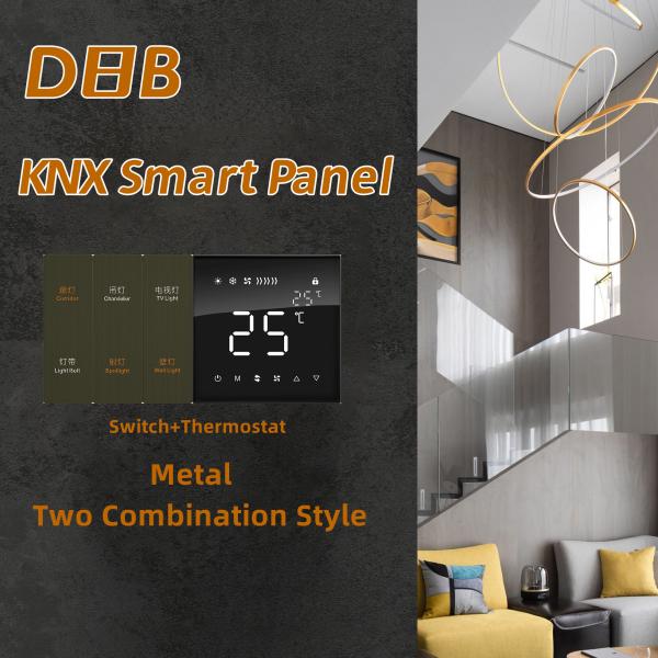 Light / Scene Control Knx Smart Switch Electronic Metal Surface