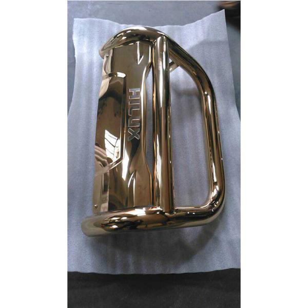 High Efficiency Stainless Steel Car Bumper Bar Multi Arc Ion Gold PVD Coating Machine
