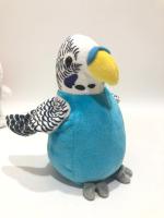 Papagaio azul do bicho de pelúcia do presente do algodão de 100% PP