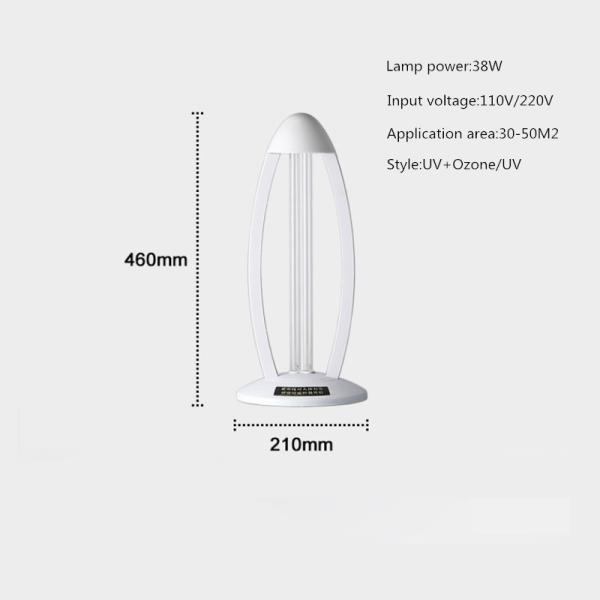Hospital UVC LED Light Room Sterilization 32W Rated Power 220*220*480mm