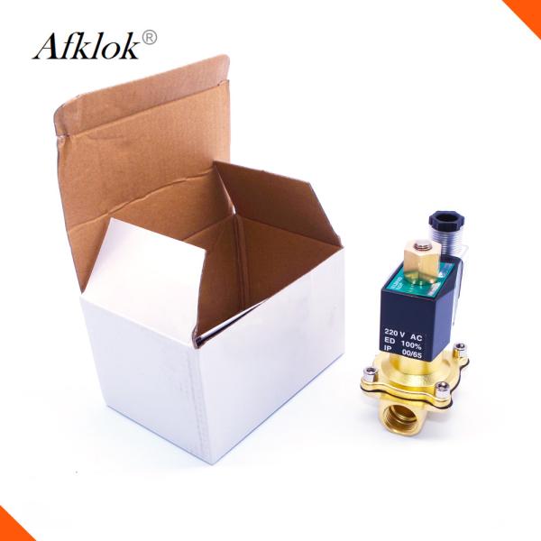 A água automática cortou a válvula de solenoide SS304 uma temperatura fluida 