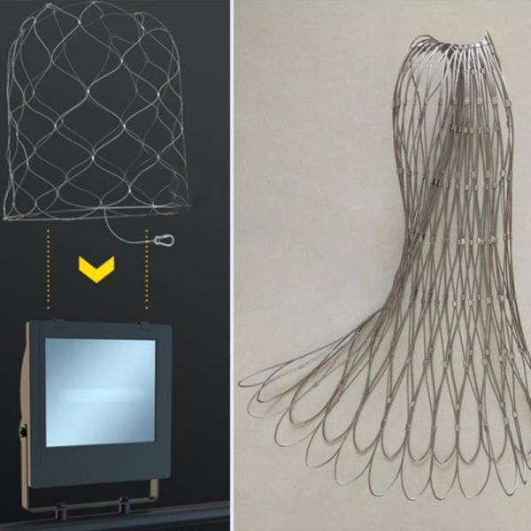 SS316 Stainless Steel Rig Fixture Drop Prevention Nets For Secondary Retention