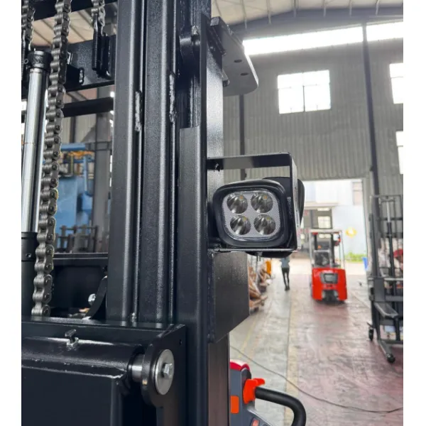 CE Certified Electric Pallet Stacker with Adjustable Cab and DC Motor for Efficient Warehouse Operations