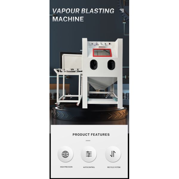 Wheel Hub Sandblasting Cabinet Turntable Manual Operating