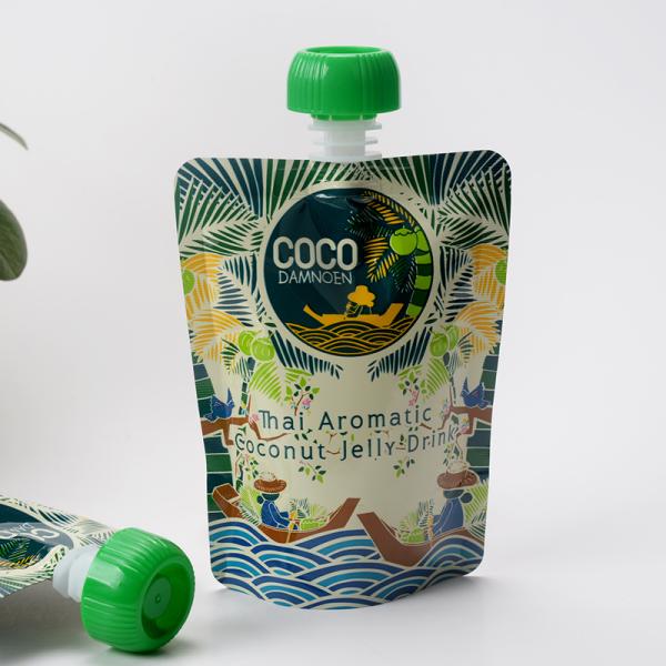 High Temperature Vacuum Spout Pouch Packaging 10 Colors For Pet Food Jelly Pack