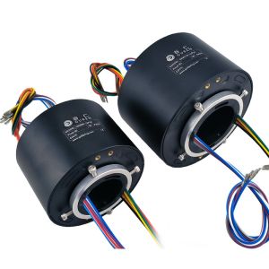 Bague collectrice rotative à trou central 25,4 mm au-dessus de l'axe, vitesse 250 tr/min, 6 canaux