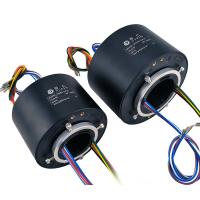 Center Hole 25.4mm Over Axis Rotary Slip Ring 250rpm Speed 6 Channels