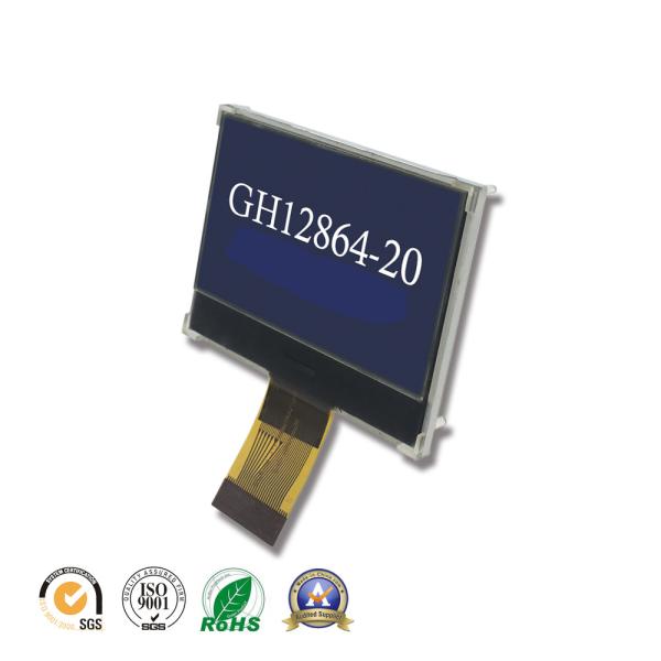 COG FPC 128x64 Monochrome LCD Module FSTN 30Pin Grey Graphic LCD 2 Inch