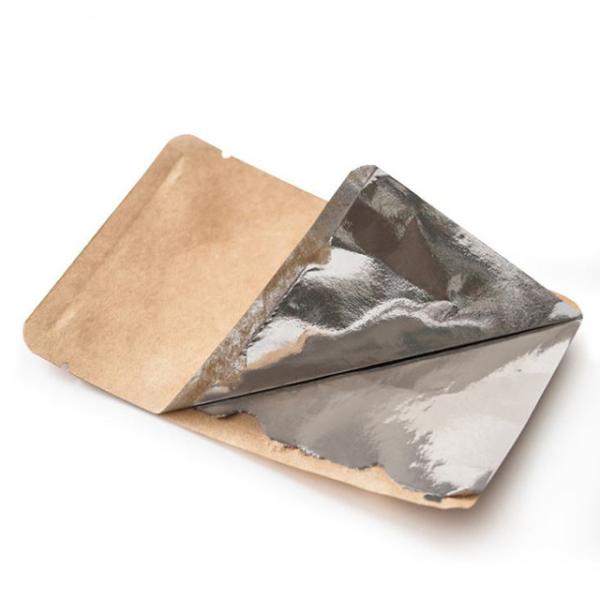 Heat seal vacuum open top kraft paper mylar aluminium foil packing pouch