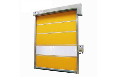 Janela industrial transparente de PVC Porta de alta velocidade Yaskawa Frequent Convert