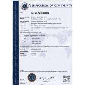 HUNAN KINGDA INTELLIGENT ACCESS MACHINERY CO.,LTD. Certifications