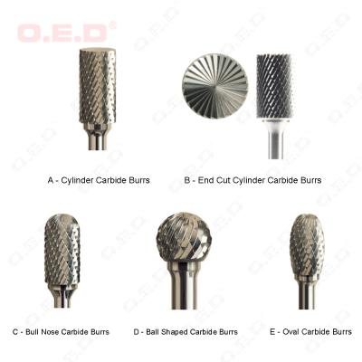 Cylinder Carbide Metal Cutting Tools , K20 Tungsten Carbide Burr