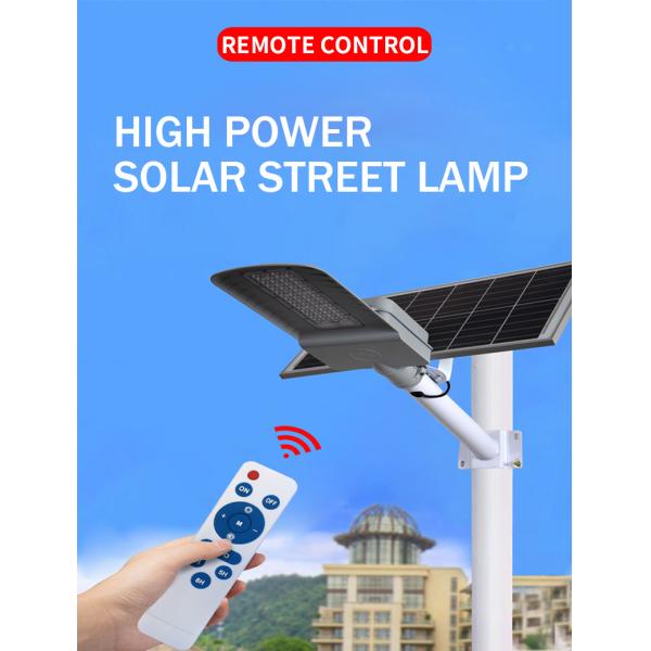 600W Solar Street Lights Outdoor 60000 Lumens Motion Sensor And Remote Control
