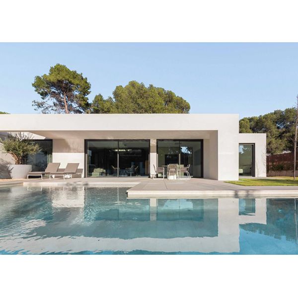 Single Family Prefabricated Home With Swimming Pool & Light Gauge Steel Frame House Kits
