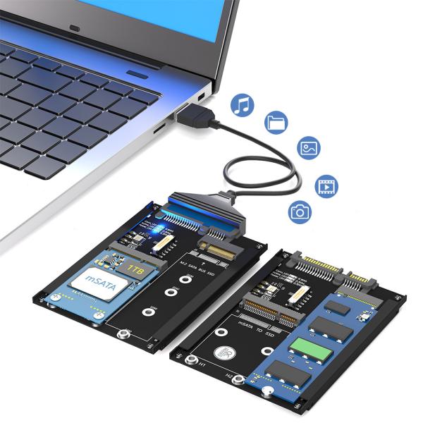 2 в 1 комбинировать M.2 NGFF Key B & MSATA SSD к SATA3 адаптер Бесшовная интеграция