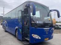 Taille d'autobus de la bonne condition 3600mm de sièges de l'autobus 51 d'entraîneur utilisée par couleur bleue de marque de Sunlong