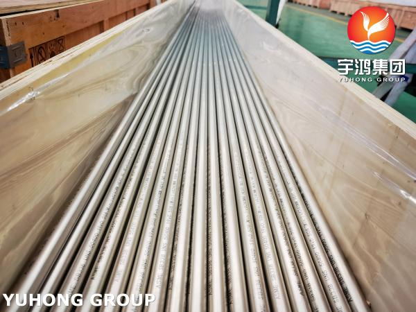ASME SB338 UNS R50400 Tubos de titanio sin costura para condensadores y intercambiadores de calor