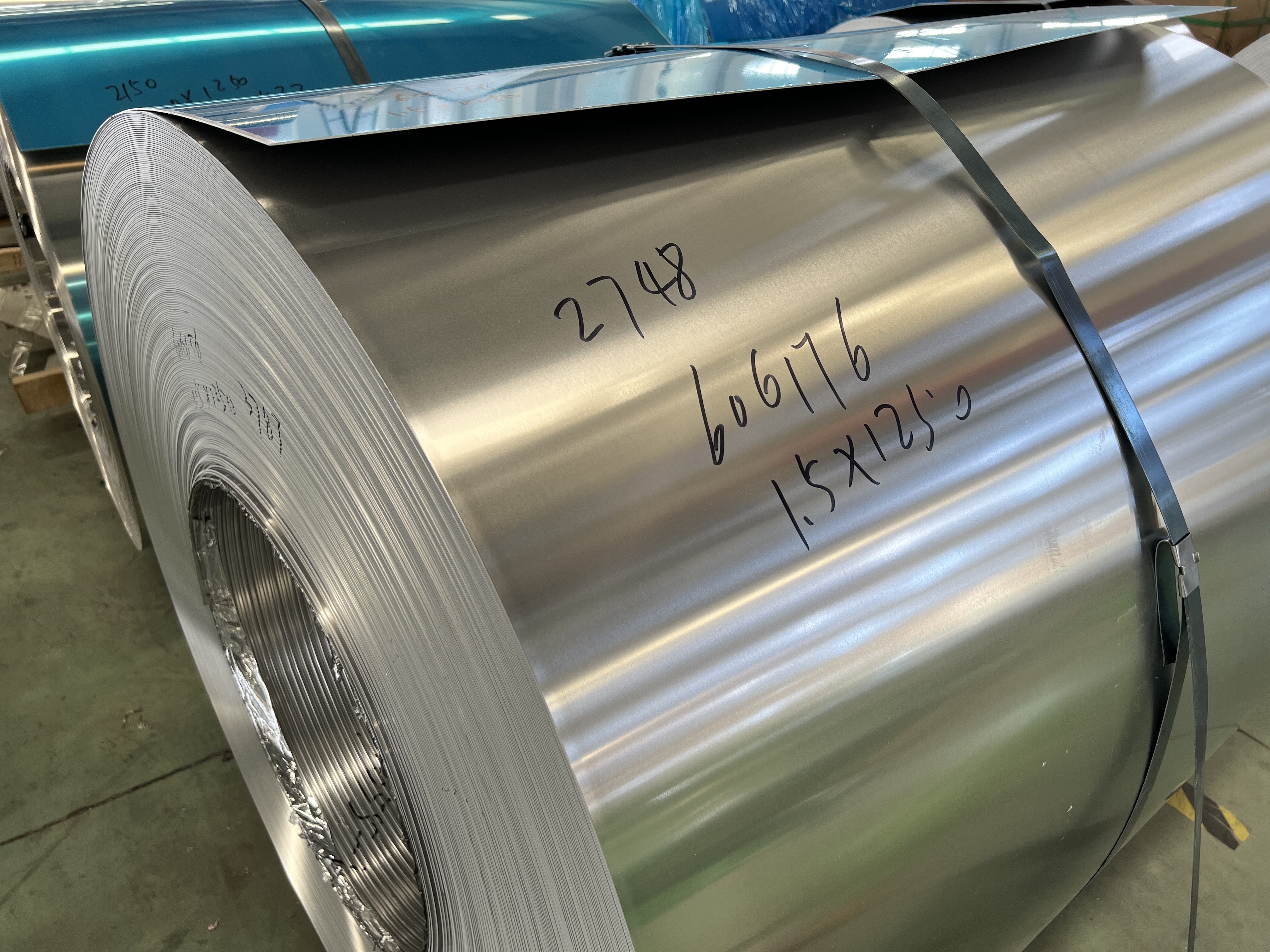 Горячекатаная картина 2 до 5mm ASTM 6063 проступи катушки алюминиевого сплава 6061 6082 1550mm