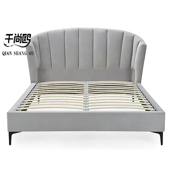 Hotel Linen Fabric Upholstered Beds 153 x 203 cm Home Furnishings