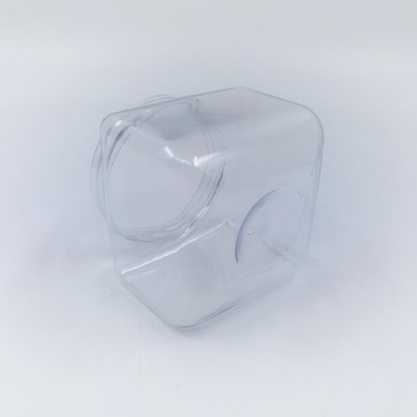 Square Shape Plastic Cosmetic Jars Matted Silk Screen Printing Face Mask Container 250ml