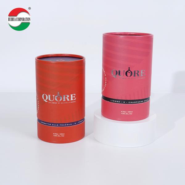 Custom Design Recyclable Paper Tube Packaging For Perfume Skincare Cosmetic Candle Essential Oil Round Box Cylinder Container