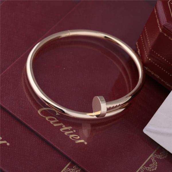 Реальный Bangle B6048217 ногтя ЖЕЛТОГО ЗОЛОТА БРАСЛЕТА ООН CLOU золота JUSTE толстый модельный