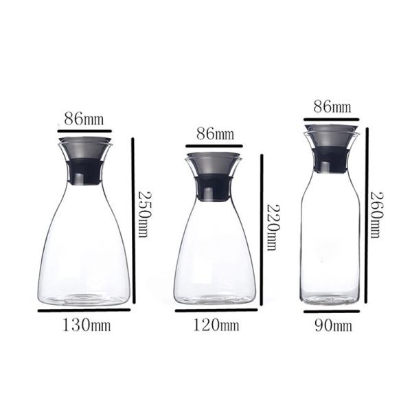 Легковес термального сопротивления безопасного кувшина воды потека свободного стеклянного высокий