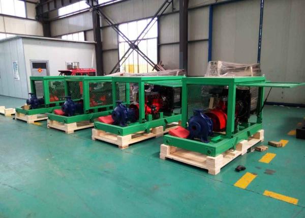 Movable Water Cooled Diesel Powered Water Pump With Two Wheels OEM