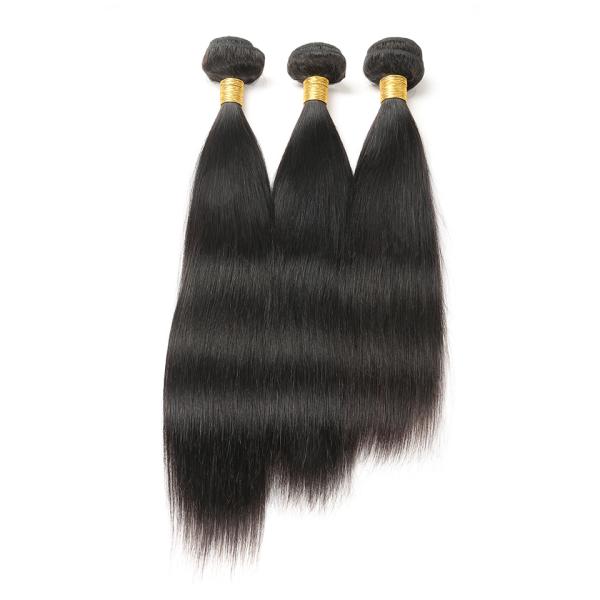 Authentic Remy Brazilian Straight Hair Weave Without Chemical Processed