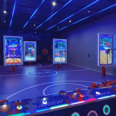 3 Person Interactive Basketball Trainer Sports Center Interactive Basketball Game