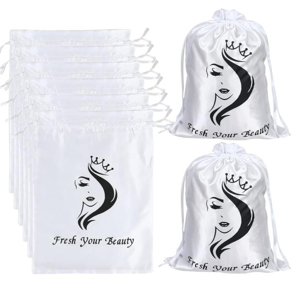 Bulk Satin Drawstring Dust Bag Gift Pouch For Makeup Storage