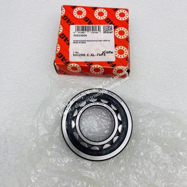 100%  Original  FAG Cylindrical Roller  Bearings NU206-E-XL-TVP2