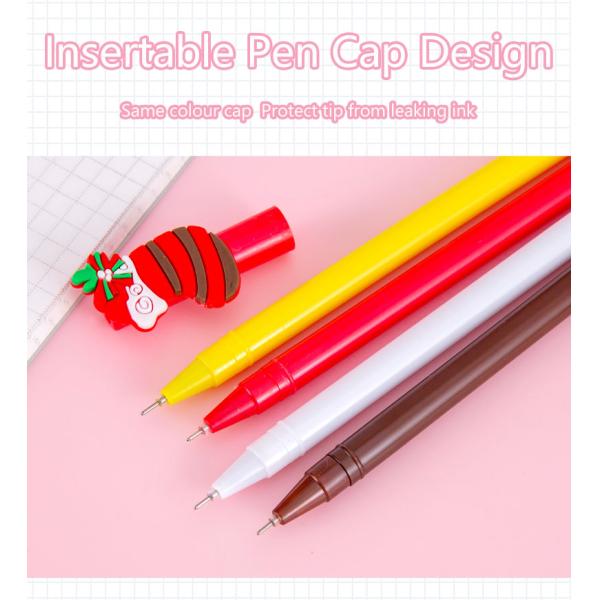 Christmas Series Neutral Pen 0.5mm Black Water based Cartoon Gift Gel Pen