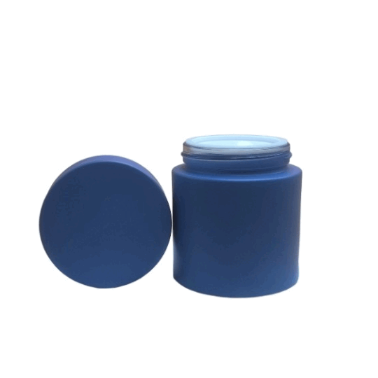 2025 Nueva llegada Jar cosmético de vidrio redondo de 100 g con tapa de plástico para crema para el cuidado de la piel, máscara, ojos y crema facial - Servicio OEM disponible