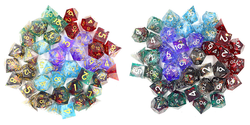 Factory Price 17mm D6-size Customizable Resin Dice for DND RPG Board Games