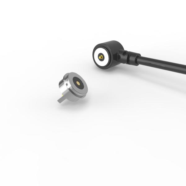 2A 12V Cable Connector Dia.8.0MM 2Pin Male And Female Pogo Pin Magnetic and Mechanical Life 10000 Cycle Min