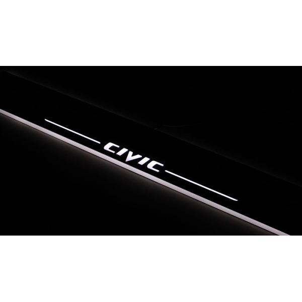 Honda Civic custom car door welcome LED lights auto light sill pedal