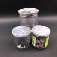 Sem vazamento 250 ml 350 ml frasco de plástico para biscoitos e doces com tampa de alumínio
