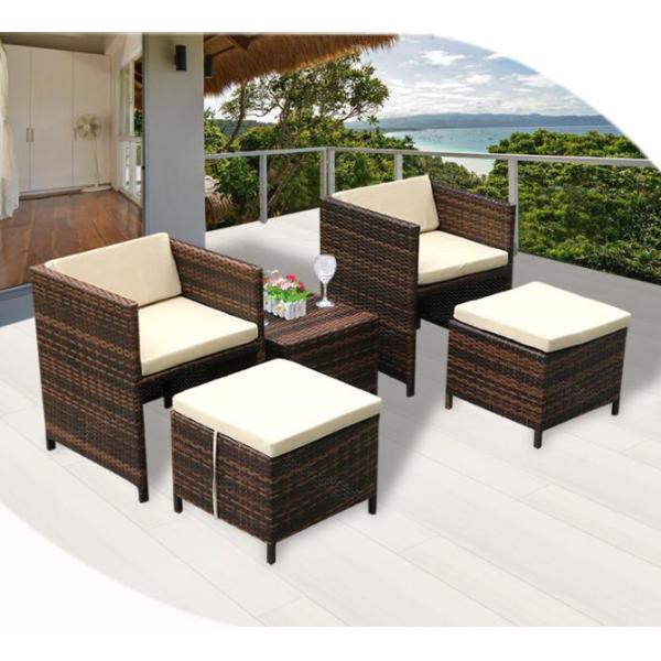 Leisure Aluminium Outdoor Garden wicker chair PE Rattan patio Backyard table and chairs