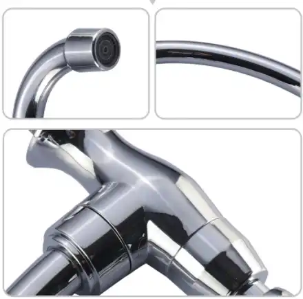 Tubos de extensão de torneiras de lavatório de torneiras de cozinha de plástico com tipo de instalação de parede