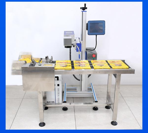 Fiber Laser Wire Marking And Coding Machine For Production Lines Small Businesses 30W 50W 100W Power Options